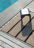 Brink and Campman Deck Charcoal Black Area Rug Room Image Feature