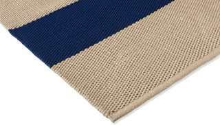 Brink and Campman Deck Electric Blue Area Rug Corner Image