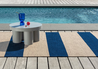 Brink and Campman Deck Electric Blue Area Rug Room Image Feature