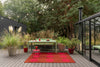 Brink and Campman Habitat Festival Dots Red Area Rug Room Image Feature