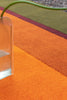Brink and Campman Habitat Festival Stripe Orange Area Rug Room Image Feature