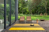 Brink and Campman Habitat Festival Stripe Yellow Area Rug Room Image Feature