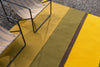 Brink and Campman Habitat Festival Stripe Yellow Area Rug Room Image Feature