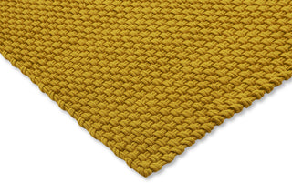 Brink and Campman Lace Golden Mustard Area Rug Corner Image