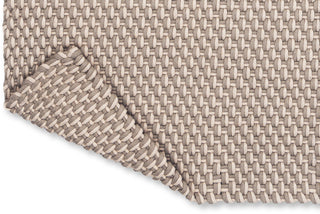 Brink and Campman Lace Sage Grey/White Sand Area Rug Fold Image