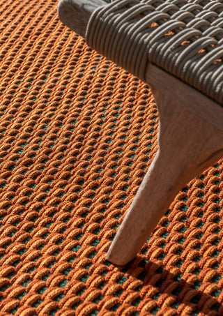 Brink and Campman Lace Tricolore Terra/Rust/Green Area Rug Room Image Feature