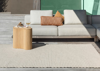 Brink and Campman Lace White Sand Area Rug Room Image Feature