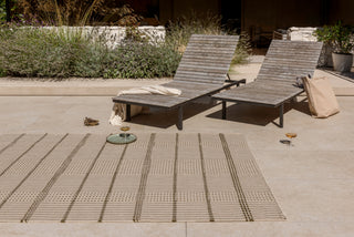 Brink and Campman Zona Stitch Olive Area Rug Room Image Feature
