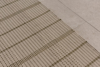 Brink and Campman Zona Stitch Olive Area Rug Room Image Feature