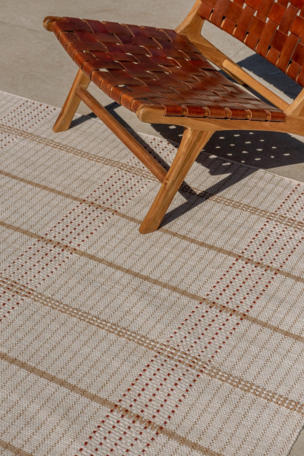 Brink and Campman Zona Stitch Terra Area Rug Room Image Feature