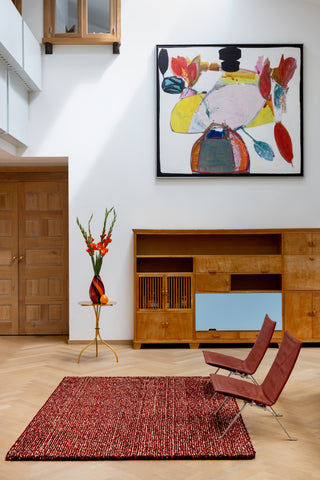 Brink and Campman Pop Art Tomato Area Rug Room Image Feature