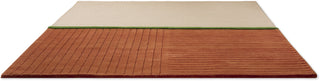 Brink and Campman Decor Rhythm Tangerine Area Rug Angle Image