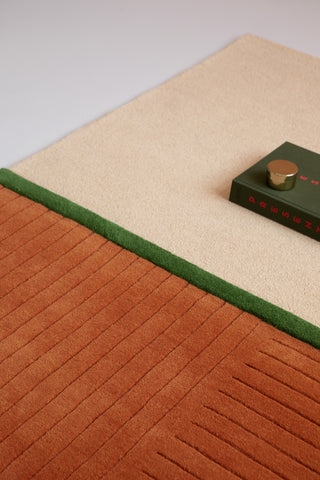 Brink and Campman Decor Rhythm Tangerine Area Rug Room Image Feature
