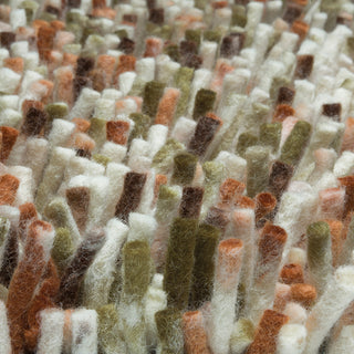 Brink and Campman Rocks Pumpkin Area Rug Closeup Image