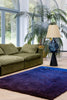 Brink and Campman Shade High Electric Blue/Aubergine Area Rug Room Image Feature