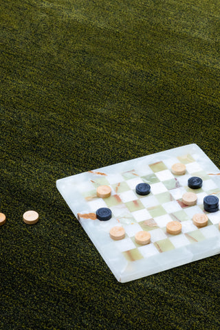 Brink and Campman Shade Low Olive/Deep Forest Area Rug Room Image Feature