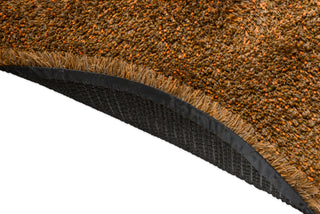 Brink and Campman Sprout Burnt Tangerine Area Rug Round Fold Image