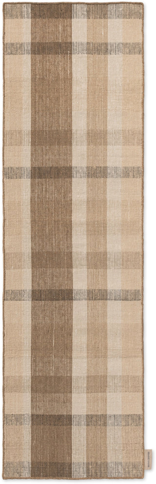 Brink and Campman Zona Block Stripe Cashew Area Rug Runner Main Image