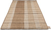 Brink and Campman Zona Block Stripe Cashew Area Rug Runner Angle Image