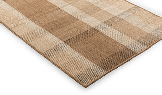 Brink and Campman Zona Block Stripe Cashew Area Rug Runner Corner Image