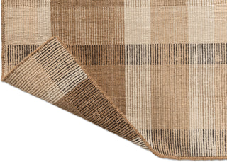 Brink and Campman Zona Block Stripe Cashew Area Rug Runner Fold Image