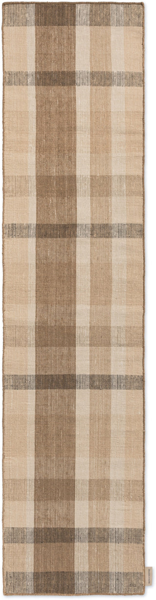 Brink and Campman Zona Block Stripe Cashew Area Rug Runner Main Image