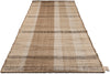 Brink and Campman Zona Block Stripe Cashew Area Rug Runner Angle Image