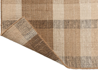 Brink and Campman Zona Block Stripe Cashew Area Rug Runner Fold Image
