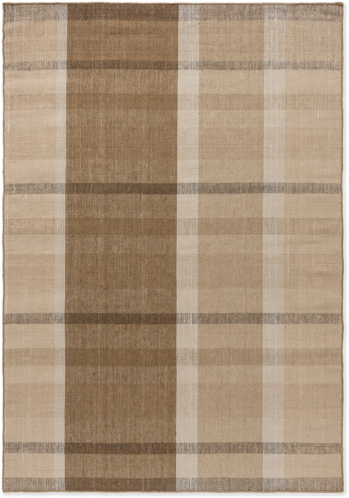 Brink and Campman Zona Block Stripe Cashew Area Rug main image