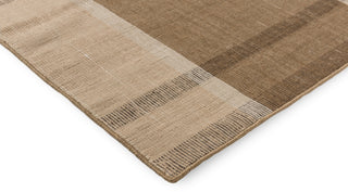 Brink and Campman Zona Block Stripe Cashew Area Rug Corner Image