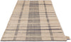 Brink and Campman Zona Check Denim Area Rug Runner Angle Image