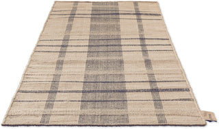 Brink and Campman Zona Check Denim Area Rug Runner Angle Image