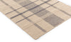 Brink and Campman Zona Check Denim Area Rug Runner Corner Image