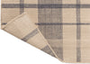 Brink and Campman Zona Check Denim Area Rug Runner Fold Image