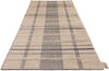 Brink and Campman Zona Check Denim Area Rug Runner Angle Image
