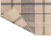 Brink and Campman Zona Check Denim Area Rug Runner Fold Image