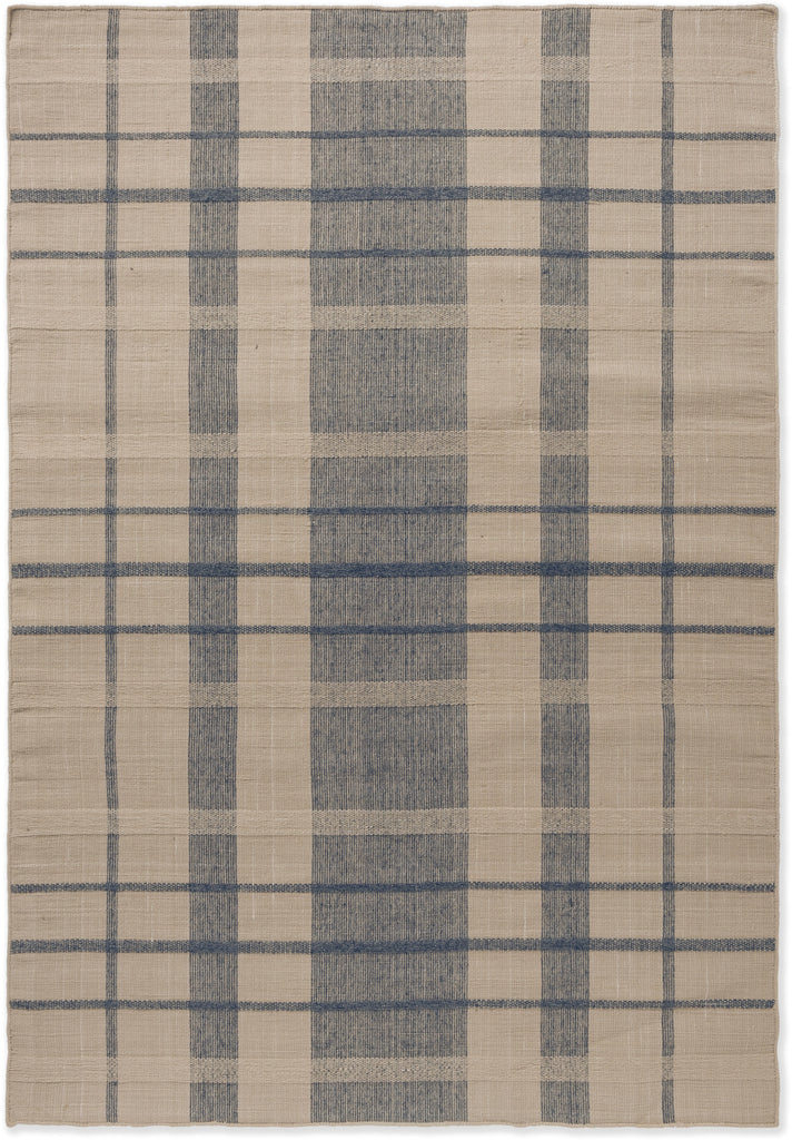 Brink and Campman Zona Check Denim Area Rug main image