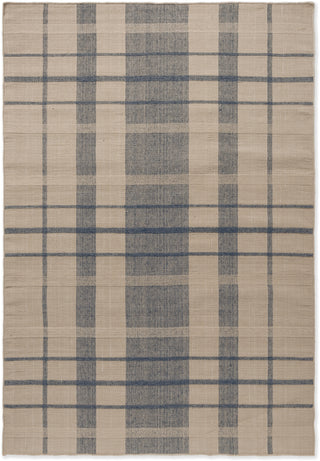 Brink and Campman Zona Check Denim Area Rug main image