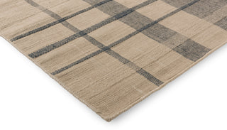 Brink and Campman Zona Check Denim Area Rug Corner Image