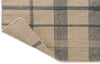 Brink and Campman Zona Check Denim Area Rug Fold Image