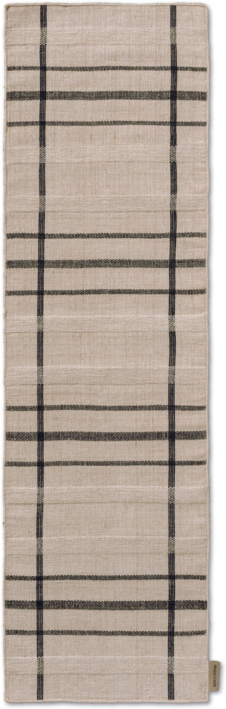 Brink and Campman Zona Line Charcoal Area Rug Runner Main Image