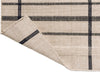 Brink and Campman Zona Line Charcoal Area Rug Runner Fold Image