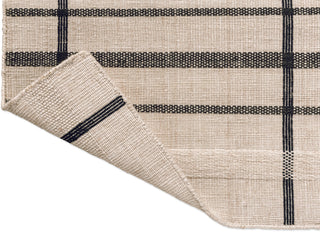 Brink and Campman Zona Line Charcoal Area Rug Runner Fold Image