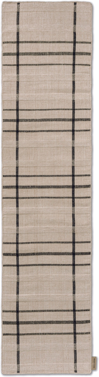 Brink and Campman Zona Line Charcoal Area Rug Runner Main Image