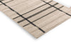 Brink and Campman Zona Line Charcoal Area Rug Runner Corner Image