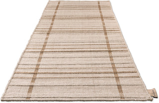 Brink and Campman Zona Line Sesame Area Rug Runner Angle Image