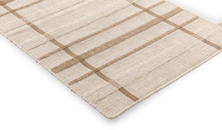Brink and Campman Zona Line Sesame Area Rug Runner Corner Image