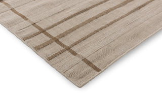 Brink and Campman Zona Line Sesame Area Rug Corner Image