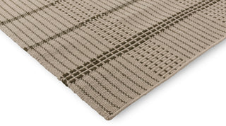 Brink and Campman Zona Stitch Olive Area Rug Corner Image