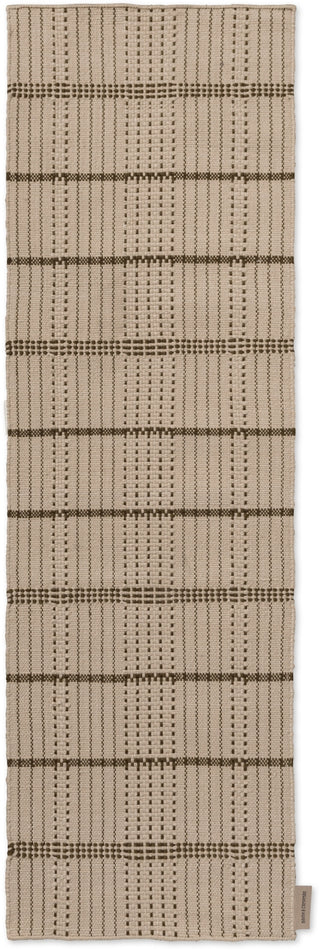 Brink and Campman Zona Stitch Olive Area Rug Runner Main Image